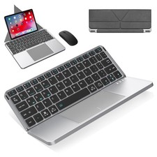 Foldable Keyboard and Mouse, MEKO Folding Wireless Bluetooth Keyboard and Mou...