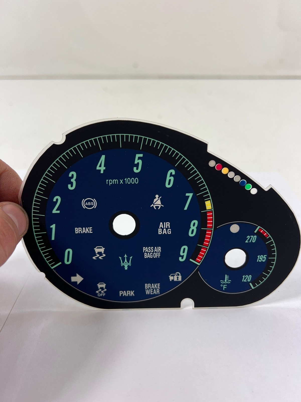 Maserati GranTurismo Replacement Instrument Cluster Dials MPH