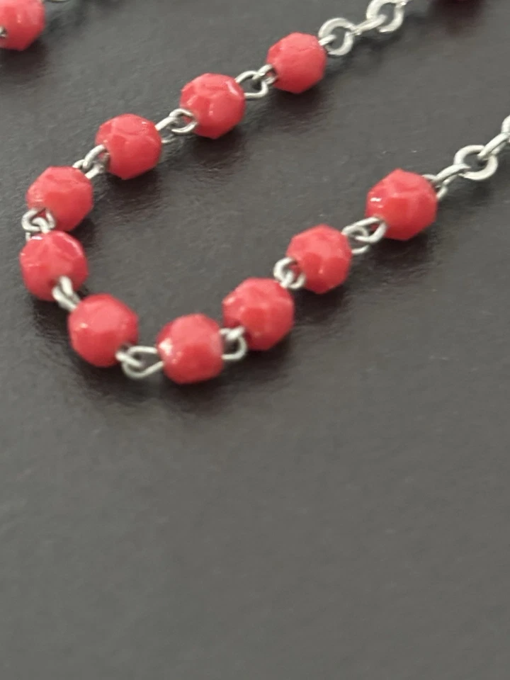 Chapelet Ancien Corail - Photo 4/4