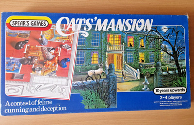 Cats Mansion von Spears Games tolles seltenes Vintage Brettspiel 100% vollständig 1984