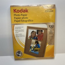 KODAK GLOSSY PHOTO PAPER 8.5" x 11" 100 COUNT GLOSS - Sealed Corner tear 