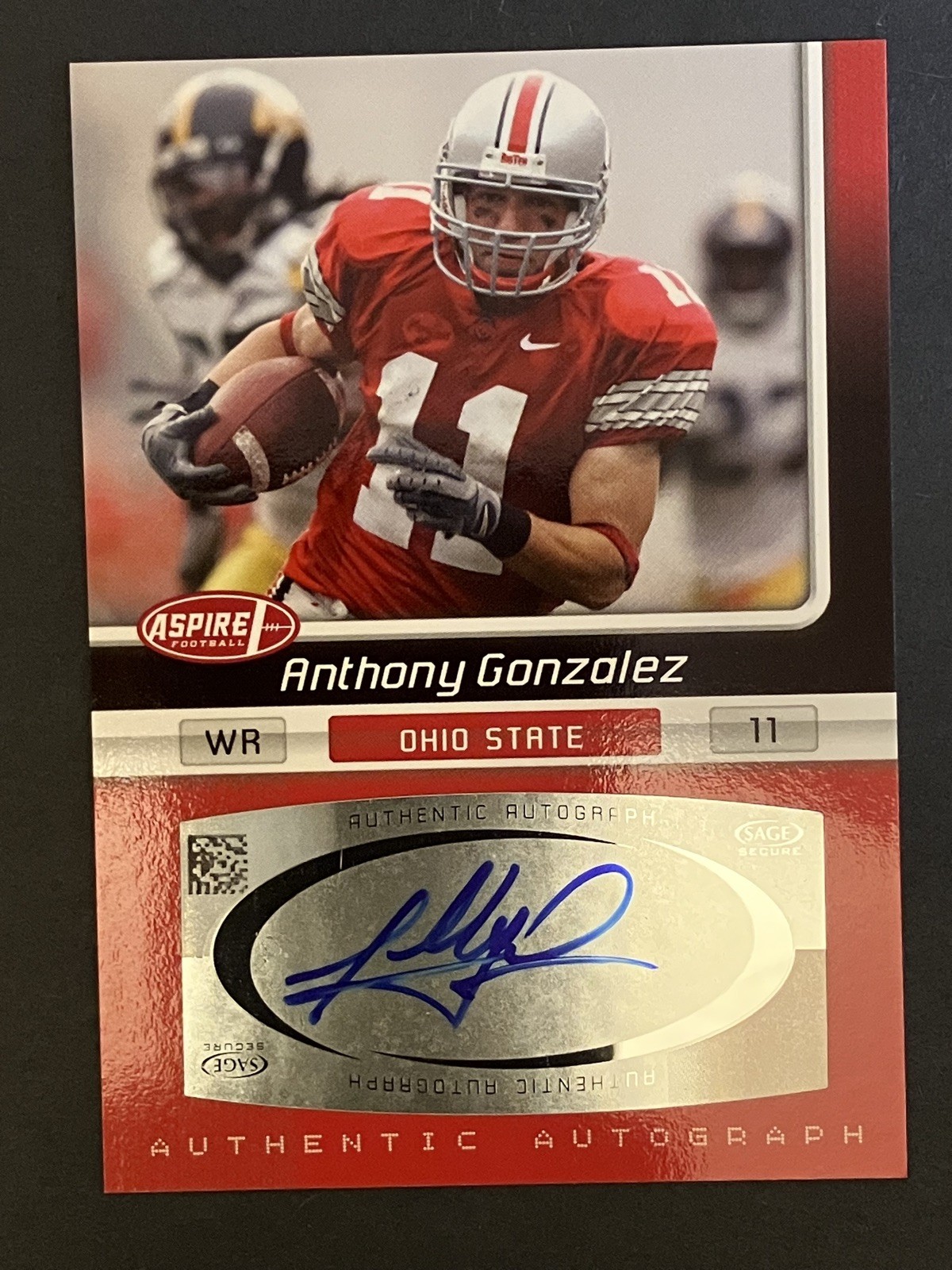 Anthony Gonzalez SA-GE Aspire #24A Autograph