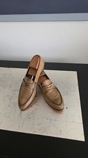 PRADA Penny Loafer Lux Calf 9 Cognac Leather