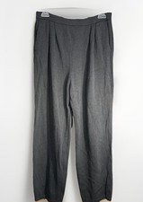 St. John Pull On Pants Women  s Size 6 Black Knit Stretch Elastic Waist