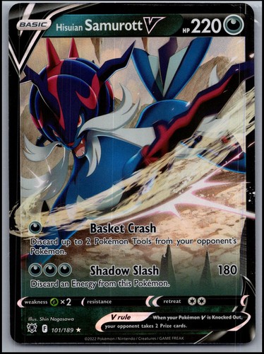 HISUIAN SAMUROTT V 101/189 Astral Radiance HOLO NM