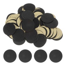 100pcs Round Adhesive Felt, 40mm 1-1/2" Craft Stickers Non-Woven Fabric Black