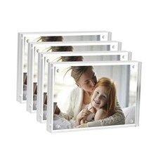 Acrylic Picture Frames 2.5x3.5 inches Pack, Clear Double Sided 2.5x3.5 Inch 4