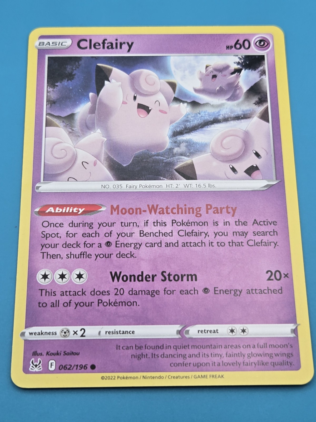 Clefairy 062/196 - Lost Origin - Common - Pokemon Card TCG Regular NM
