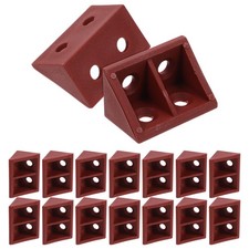  20 Pcs 90 Degree Angle Bracket Plastic Corner Support Cabinet Drawer Slides