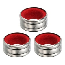 3 Pcs Wine Bottle Collars for Home Beverage, Red Flannel 