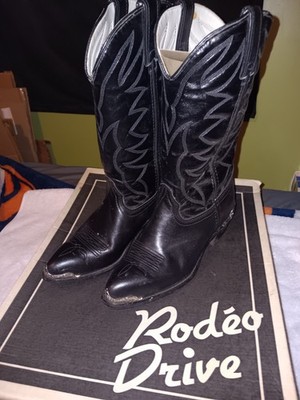 Durango 12'' Biker Boots Women's Sz 6.5M Leather Black  Rd400