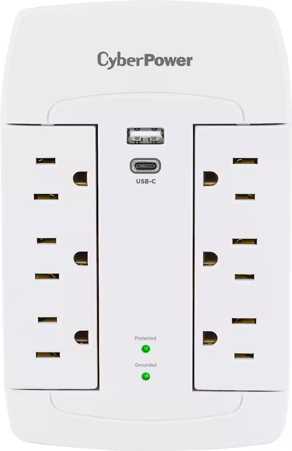 Сетевой фильтр CyberPower - 6 розеток1 USB-A1 USB-C мощностью 1500 Джоулей - Белый 5890₽