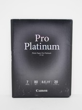 Canon Pro Platinum High-Gloss Photo Paper 8.5x11" 20 Sheets NEW/NOS