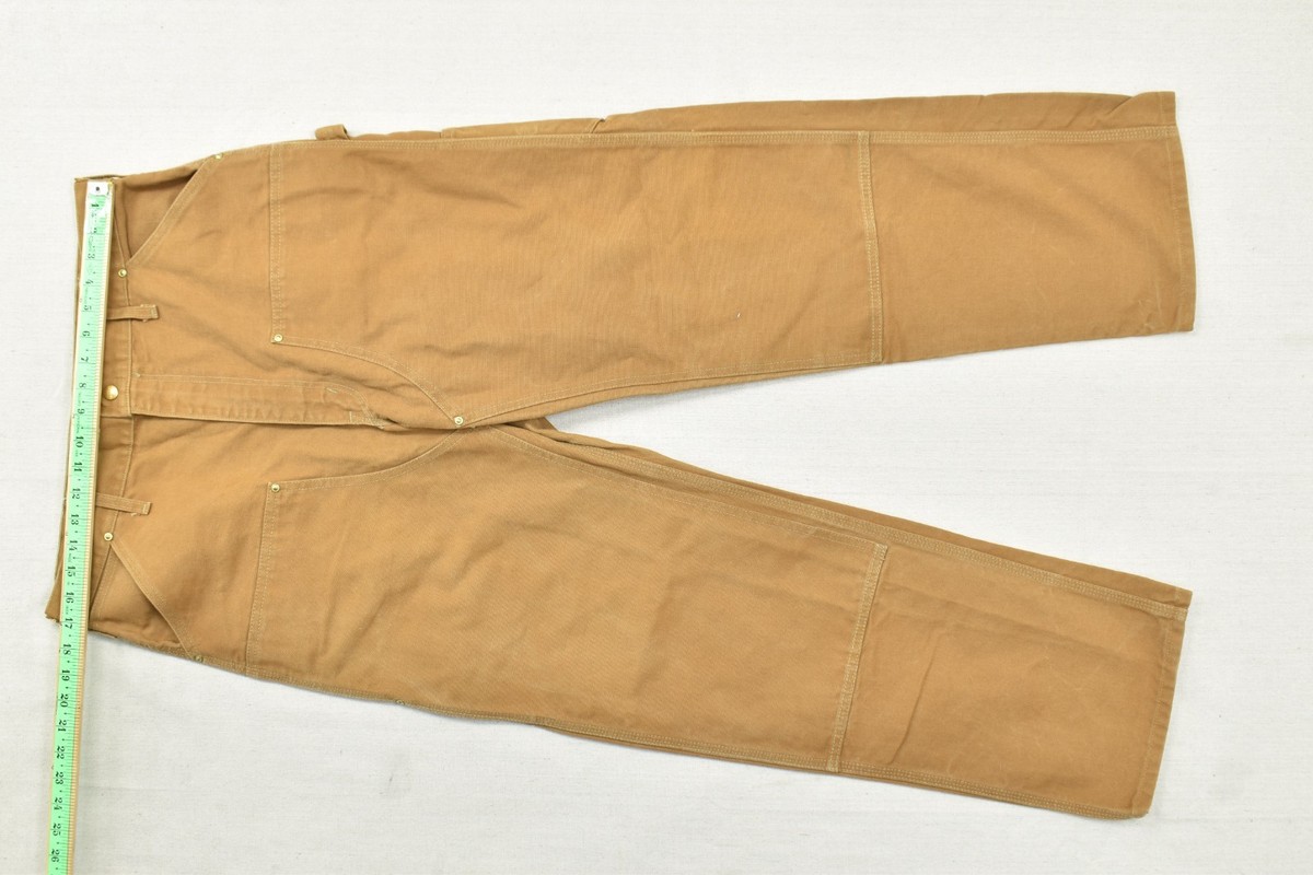 Carhartt B01 Men's Size 38x32 Brown Duck Double Front Logger
