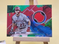2019 Topps Fire Mike Trout FR-MT Relic Los Angeles Angels Fire Relics /75 