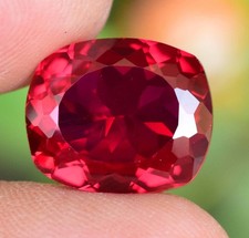 Stunning Natural Red Myanmar Spinel 11.75CT Cushion Cut Certified Loose Gemstone