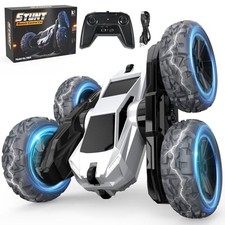 Remote Control Car for Boys, RC Monster Truck, USB Rechargeable 4WD RC Silver