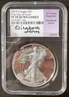 2019-S $1 SILVER AMERICAN EAGLE NGC PF70 First Day of Issue ELIZ. JONES : 06565