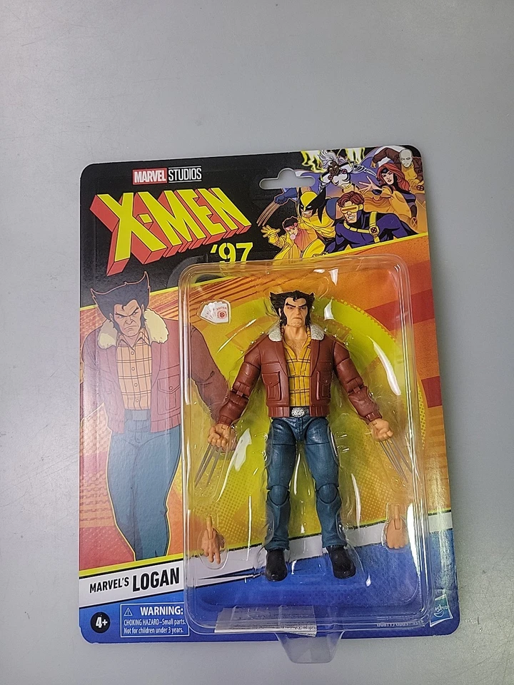 Figura de acción retro Hasbro Marvel Legends X-Men 97 Marvel's Logan 6" EN STOCK Foto 2 de 4