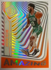 2020-21 Panini Illusions Amazing Jayson Tatum Acetate Orange Parallel Celtics