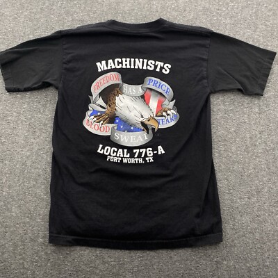 Y2K IAM UNION International Association of Machinists T Shirt Medium USA