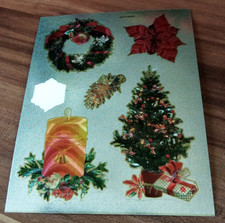 1  Wunderschönes  Metallic  Sticker mit Lichteffekt  +  WEIHNACHTEN +Jittenmeier