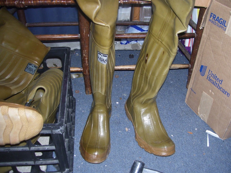 Vintage Converse Rod & Reel Rubber Fly Fishing Hip Boots Waders Womens