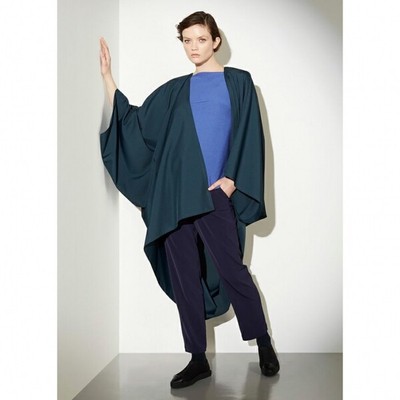 ISSEY MIYAKE 132 5. Kimono Sleeve Asymmetrical Gown Coat Size M-L 