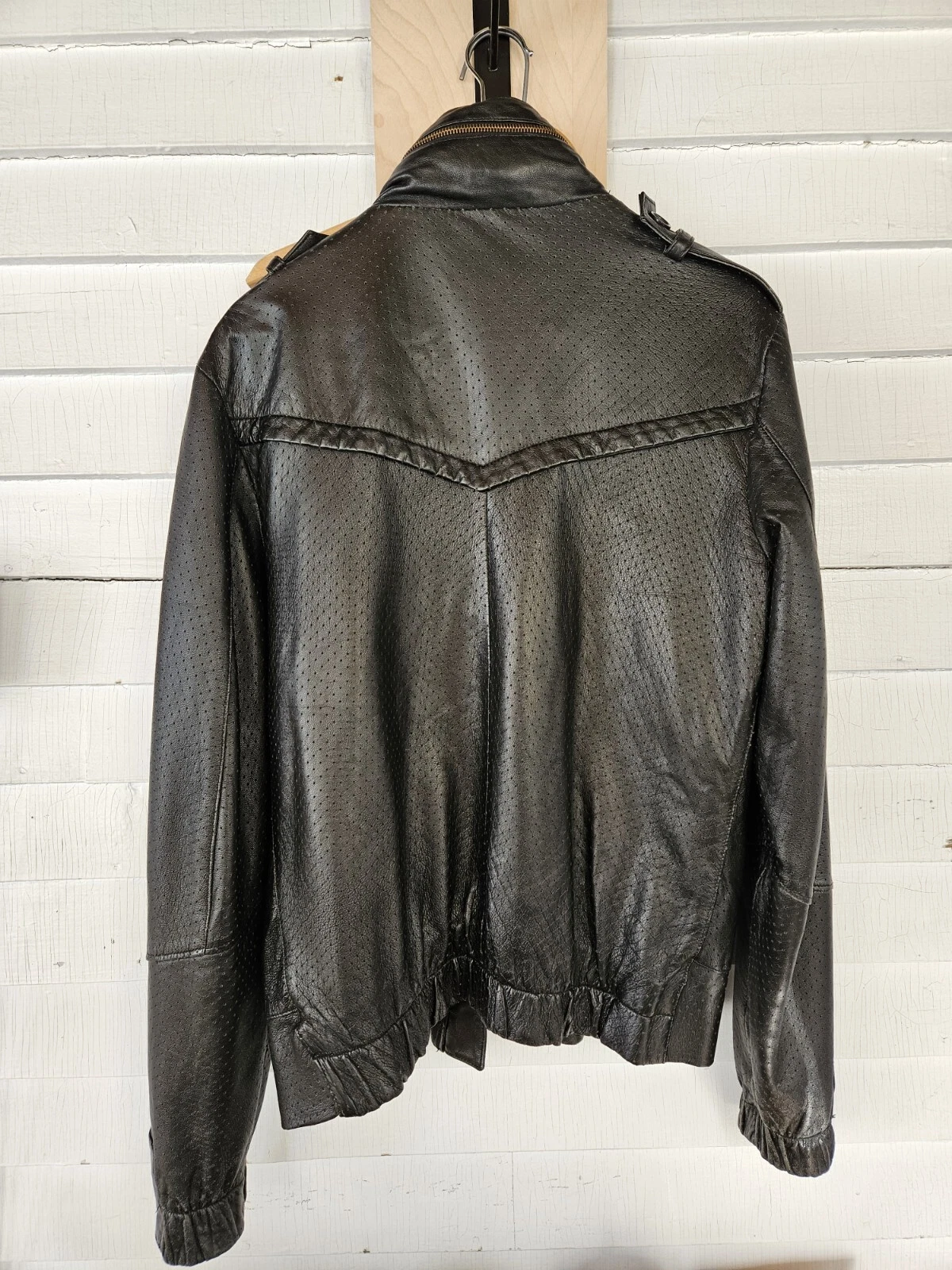 Men Leather Jacket Plain Jane Homme Italy Coat Bon Vivant Spring Clothes  image 6