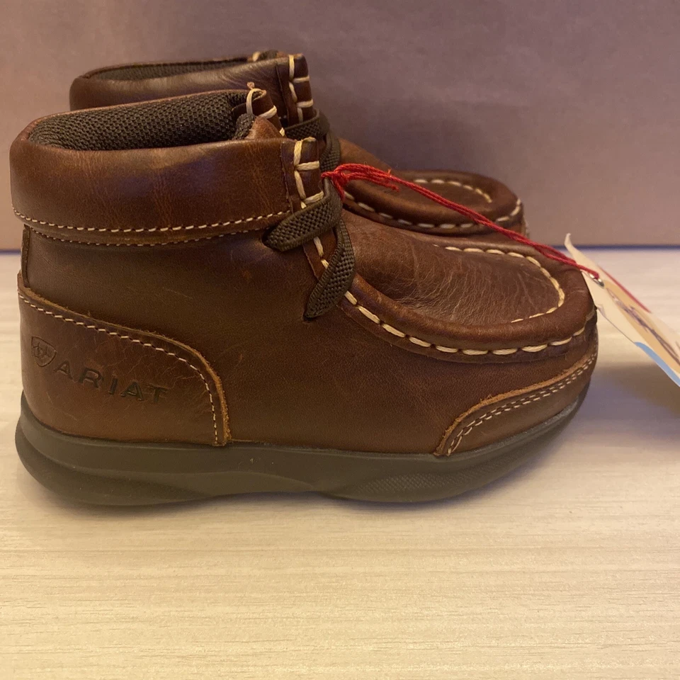 Ariat Toddler Lil' Stomper Brown Garrison Spitfire Shoes A443000202-04 - Image 3 of 4