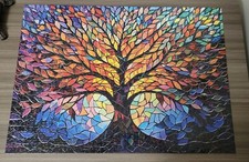 Stained Glass Puzzle Tree of Life Puzzles for Adults 1000 Pieces