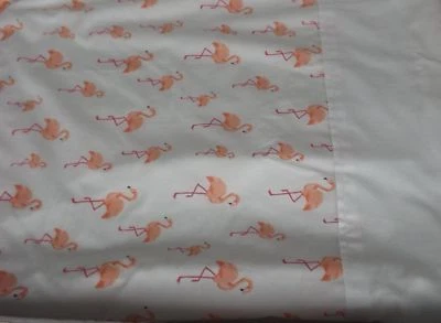 BABY REX Deckdecke mit weichem Vliesfutter für Krippe, Moseskorb oder Kinderwagen Flamingo