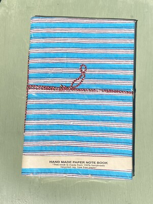 Handgefertigtes Journal Notizbuch - 10 x 7'' - baumfrei - Baumwolle - umweltfreundliches Skizzenbuch