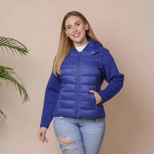 royal blue bubble coat womens