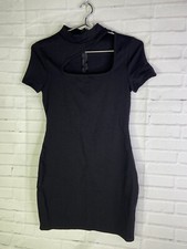Urban Outfitters UO Kenan Cutout Mini Little Black Dress Womens Size S