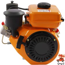 Diesel Engine 4 Stroke Single Cylinder Air-cooling Manual Start Mini Motor 196cc