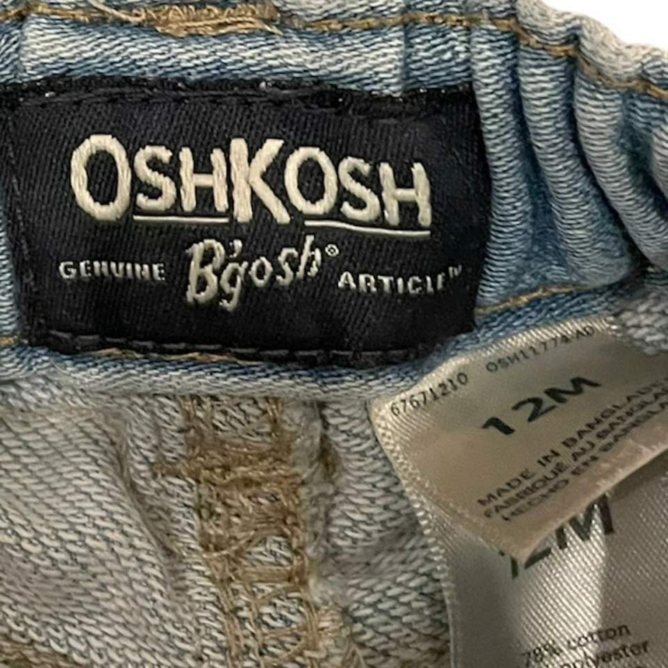 OshKosh B'gosh Baby Girl Blue Mini Skirt Pant Size 12 Months - Image 3 of 4