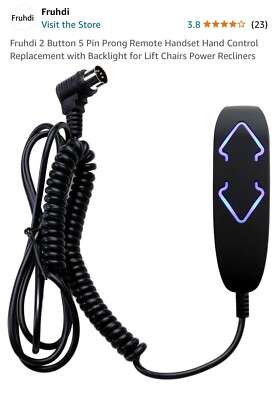 Fruhdi 2 Button 5 Pin Prong Remote Handset Hand Control Replacement ...