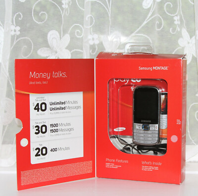 Samsung Montage Handy (Virgin Mobile) SPH-M390 QWERTY Schiebetelefon USA