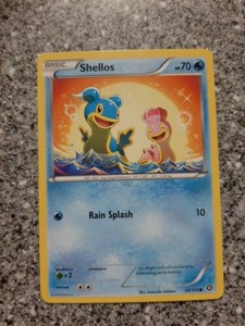 Pokemon Shellos Semi Square Corner Error Miscut Ebay