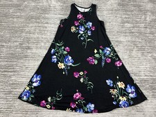 Old Navy Dress Womens XS Black Floral Sleeveless Short Casual