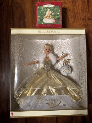 Holiday Celebration 2000 Barbie Special Edition Doll W/Matching Ornament - NIB