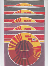5 pcs - RCA Records Original Co 7" 45RPM Paper Sleeves - Lot - Used 