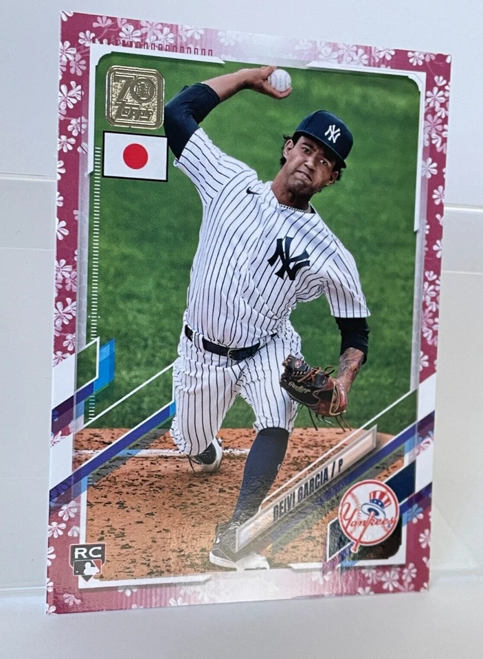 Deivi Garcia 2021 Topps Japan Edition 70/99 #212 Cherry Blossoms RC Yankees - Image 3 of 4