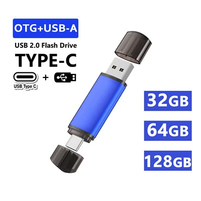KOOTION 2PCS 5PCS 32G 64G 128GB USB Flash Drive 2.0 Type C Memory Stick Data Storage LOT