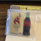 Vintage Pin Atlanta 1996 Olympic torch, coca Cola