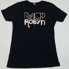 Royksopp Robyn T-Shirt Black Juniors XS Norway Techno Pop Dance Graphic Tee