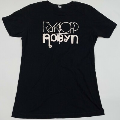 Royksopp Robyn T-Shirt Black Juniors XS Norway Techno Pop Dance Graphic Tee  | eBay