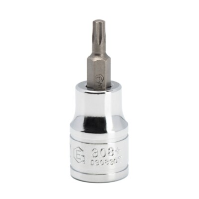 Genius Tools 3/8'' Dr. T-30 Star Bit Socket, 50mmL - 308+6130