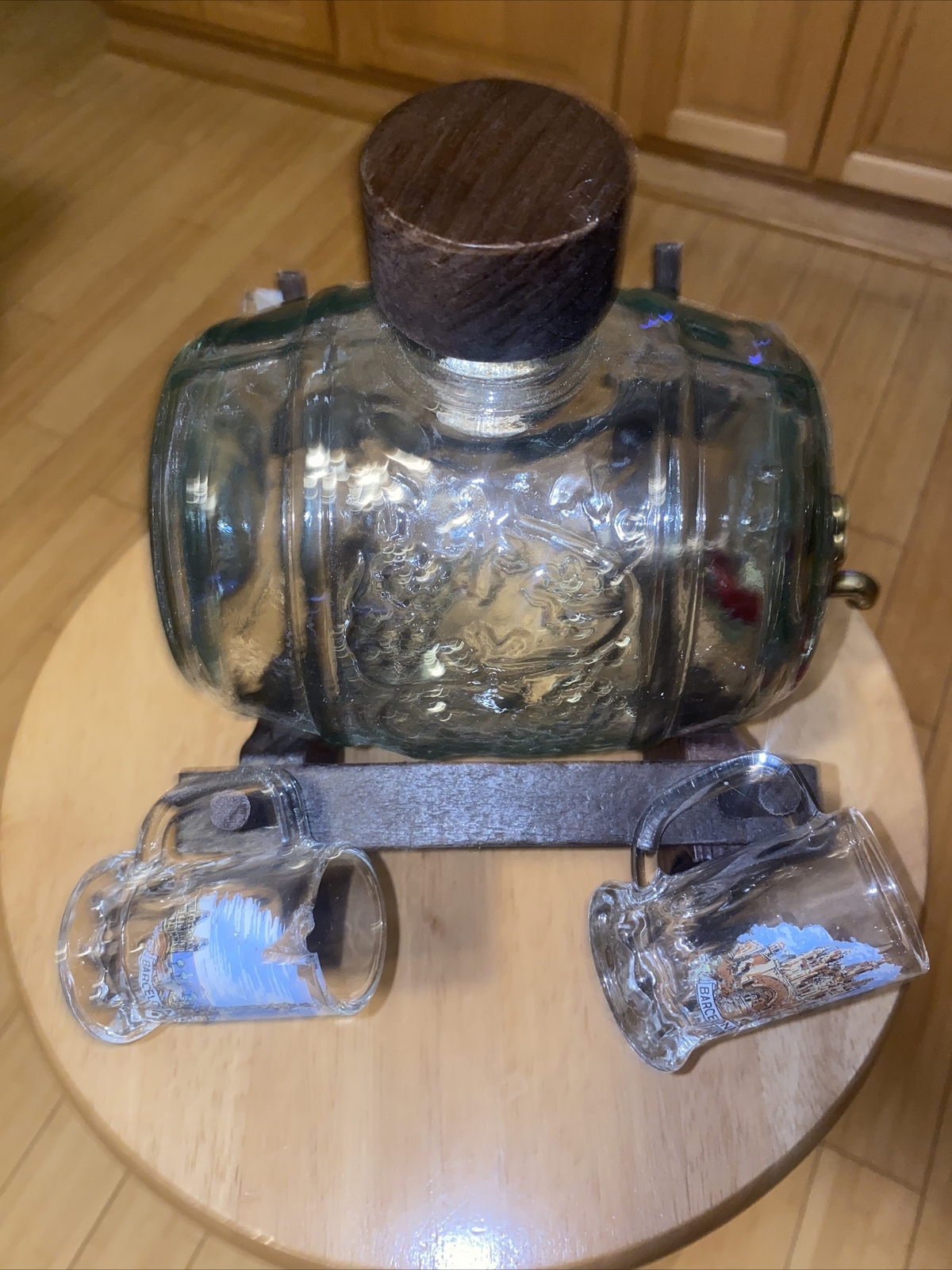 Wood Nail Keg Barrel, Table Barrel,Wooden Barrel, Nail Keg, Mini Barrel